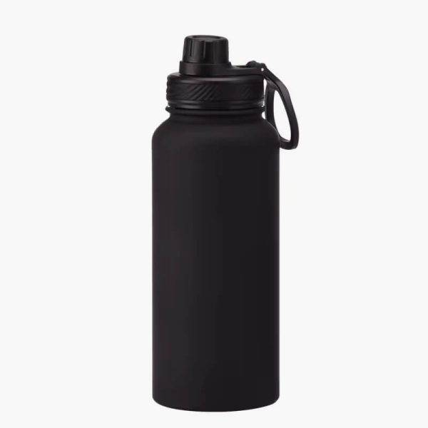 1L Large Capacity Sports Thermos Cup With Handle,Stainless Steel Vacuum Flasks,Gym Drinkware,Wide Mouth Camping Water Bottle - Image 4