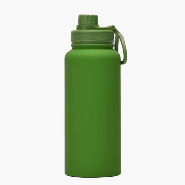 1L Large Capacity Sports Thermos Cup With Handle,Stainless Steel Vacuum Flasks,Gym Drinkware,Wide Mouth Camping Water Bottle - Image 6