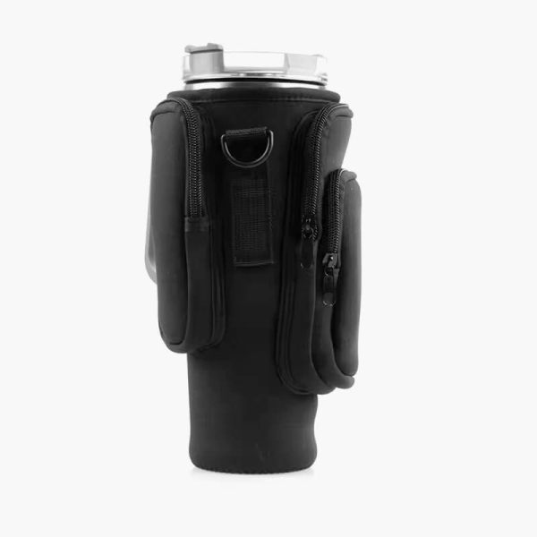 30oz 40oz Neoprene Water Bottle Cover for Stanley Quencher Cup Insulated No-slip Anti-fall Protective Sleeve with Strap Pocket - Image 4