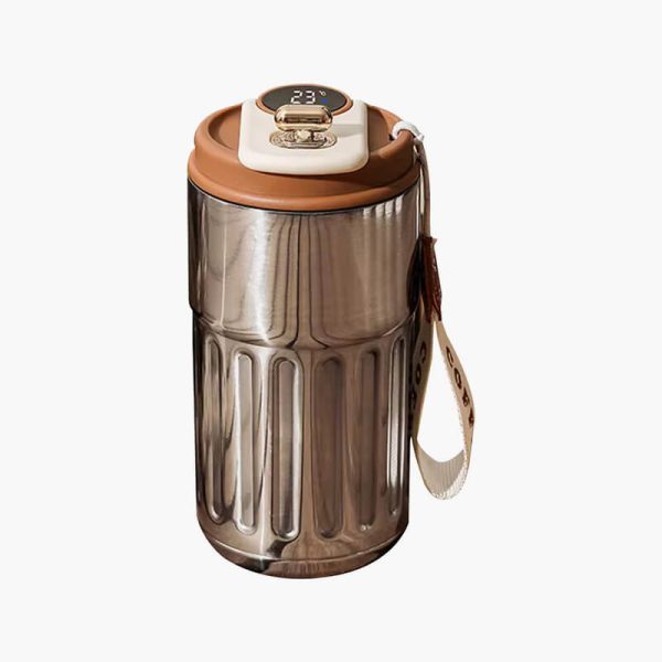 450ml Double Wall Thermos Cup Portable Temperature Display Travel Insulated Coffee Mug Stainless Steel HotCold Drink Flask - Image 6