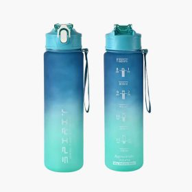 800ml28oz Large Capacity Sports Water Bottle Leak Proof Colorful Plastic Cup Drinking Outdoor Travel Portable Gym Fitness Jugs