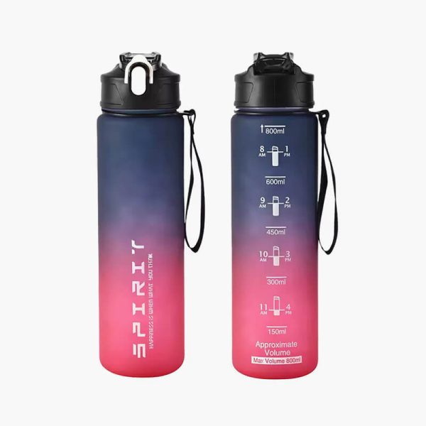 800ml28oz Large Capacity Sports Water Bottle Leak Proof Colorful Plastic Cup Drinking Outdoor Travel Portable Gym Fitness Jugs - Image 4