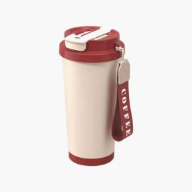 J0MC Fashion Water Bottle 316Stainless Steel Travel Cup Insulated Drinkware Portable Coffee Cup for Sport Office School Use