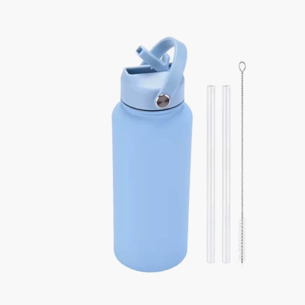 PuraCool Personalised Water Bottle 1000ml1L32oz Tumbler Flask with Straw Customised Gift - Image 7