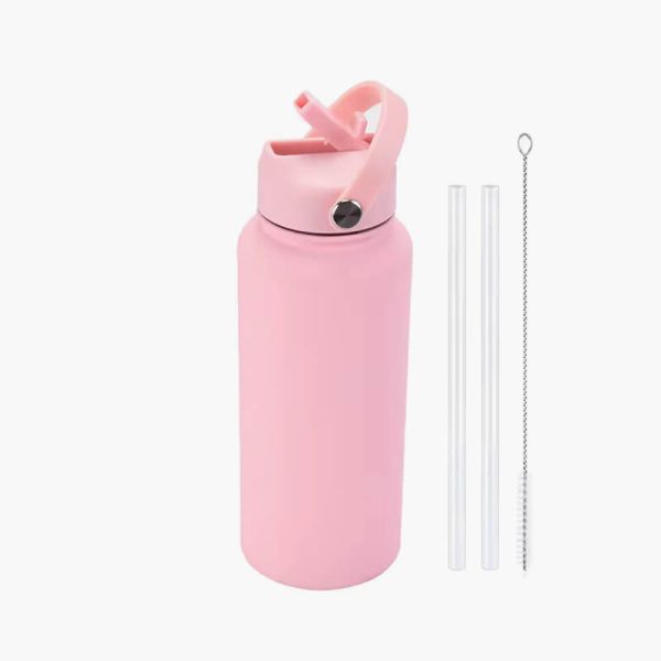 PuraCool Personalised Water Bottle 1000ml1L32oz Tumbler Flask with Straw Customised Gift - Image 3